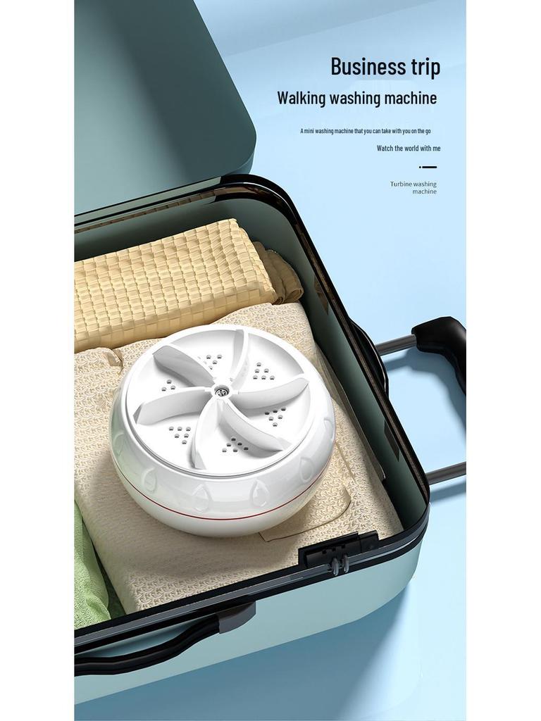 Compact Portable Electric Washing Machine for Travel & Dorms