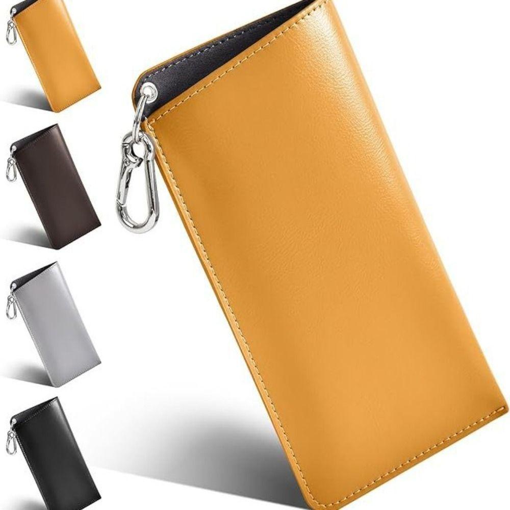 Solid Color Sunglasses Pouch PU Leather Hanging Sunglasses SunGlasses Holder  Eyewear Accessories