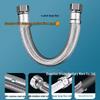 High-Pressure, Large-Diameter Soft Hose for Toilets & Water Heaters – Thickened, Explosion-Proof, Hot & Cold Compatible