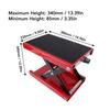 Motorcycle Lift Scissor Jack 3.35 to 13.39in Adjustable Height Foldable 500kg Capacity Motorbike Jack Stand Motorcycle Lift