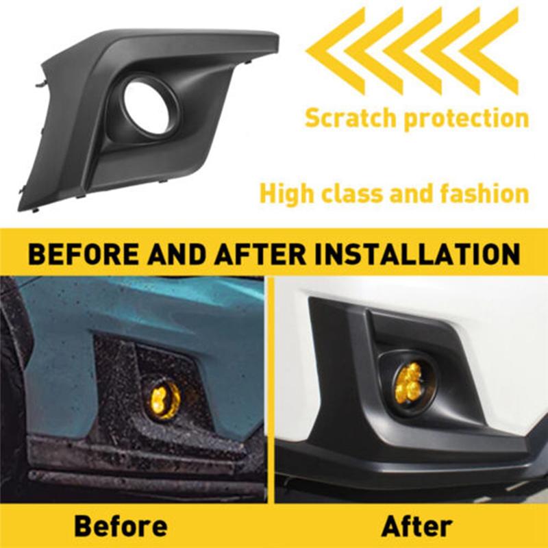 Left Front Bumper Fog Light Cover 57731FL092 For Subaru Crosstrek 2018-2020 Fog Lamp Cover Trim Frame Replacement