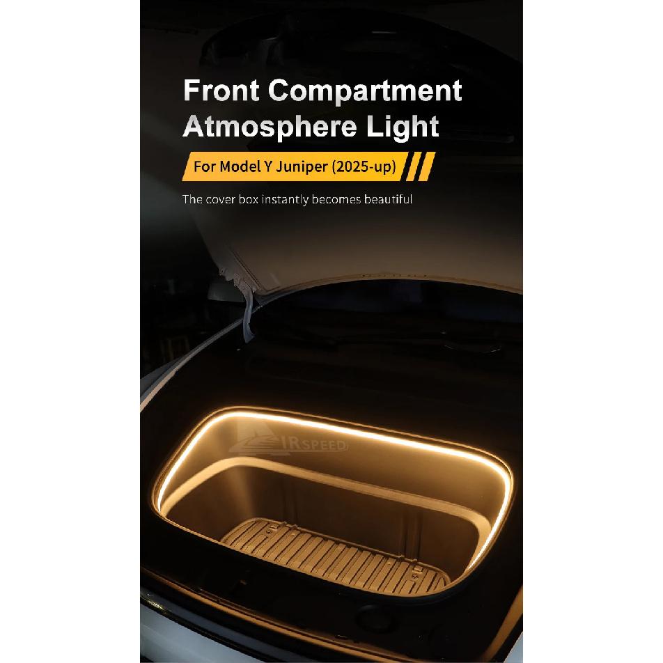 Front Trunk Light for Tesla Model Y Juniper Launch 2025 Magnetic Induction Switch LED Light Trim Car Accessories