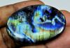 Natural Labradorite Multi Blue Flash Oval Cabochon Loose Gemstone 31X42X06MM SK-50