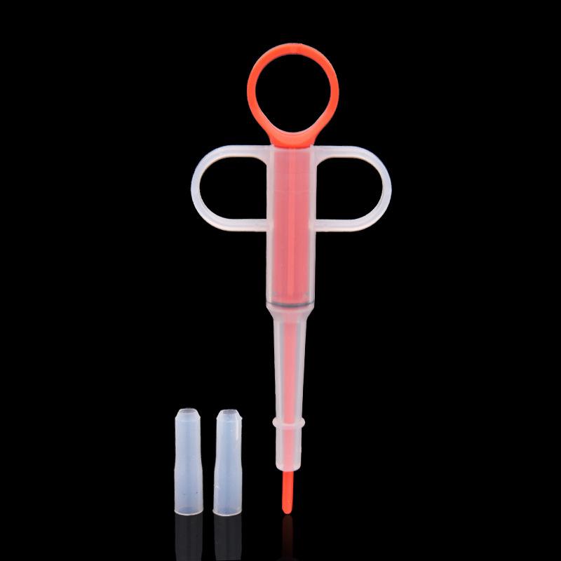 Товары для собак, практичная универсальная кормушка для домашних животных, капсула для домашних животных, таблетки, шприц, инструмент для кормления красный