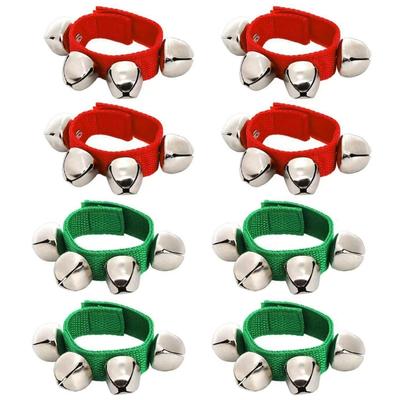 8 Pièces Clochettes de Cheville Musicales Instrument de Rythme Jouet à Percussion, Bracelet de Poignet Bandes de Clochettes de Poignet Bracelets de Poignet Bracelet de Poignet
