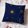 Constellation Pattern Cushion Cover Premium Comfort Reversible Pillow Cove Two in One Design for Any Room  Car Interior