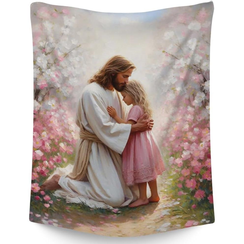 Tapestry reateforin Jesus Loves You Christian Faith 75x100