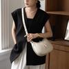Large-capacity Genuine Leather Crossbody Dumpling Bag Underarm Bag High-end Single-shoulder Crescent-shaped Bag