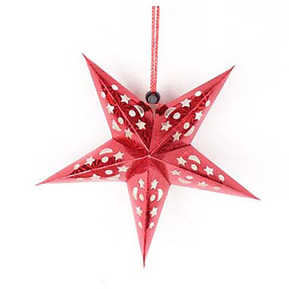 Multi Colors Paper Lantern Home Garden Pendant DIY Christmas Decoration Ornaments Hanging Lights Decoration Stars Lampshade