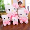 Hot Sanrio Hello Kitty Cat Plush Toys Cartoon KT Cat Plushie Doll Soft Stuffed Anime Pillow Birthday Gifts For Kids Girls