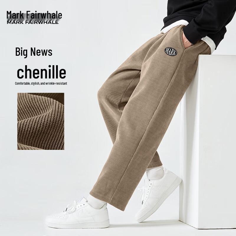 Мужские вельветовые прямые брюки с флисовой подкладкой Mark Fairwhale XL кофейный