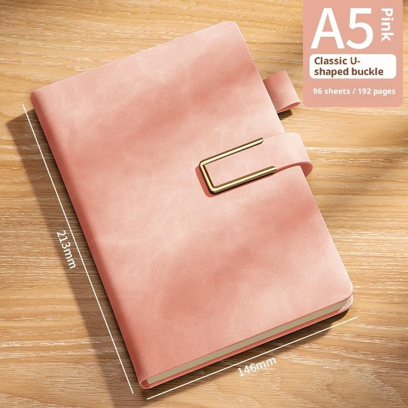 Vintage A5 Leather Notebook With Personalized Soft Cover For Business Meetings And College Life