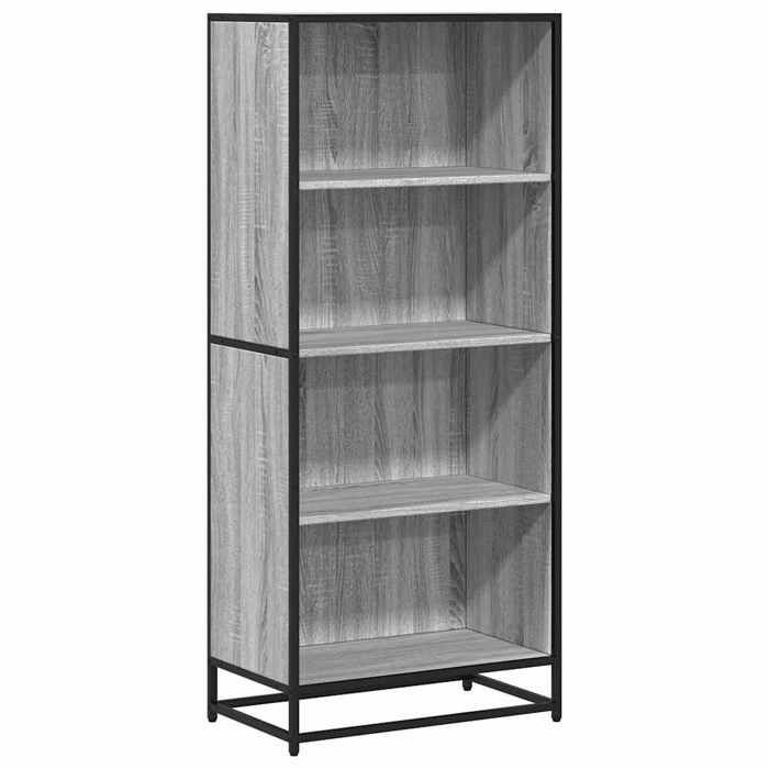 VidaXL Bibliothèque sonoma gris 60x35x139 cm bois d'ingénierie, étagère à livres, porte-livres, support à livres, armoire de 3300843