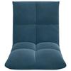 Adjustable Floor Chair Blue Velvet