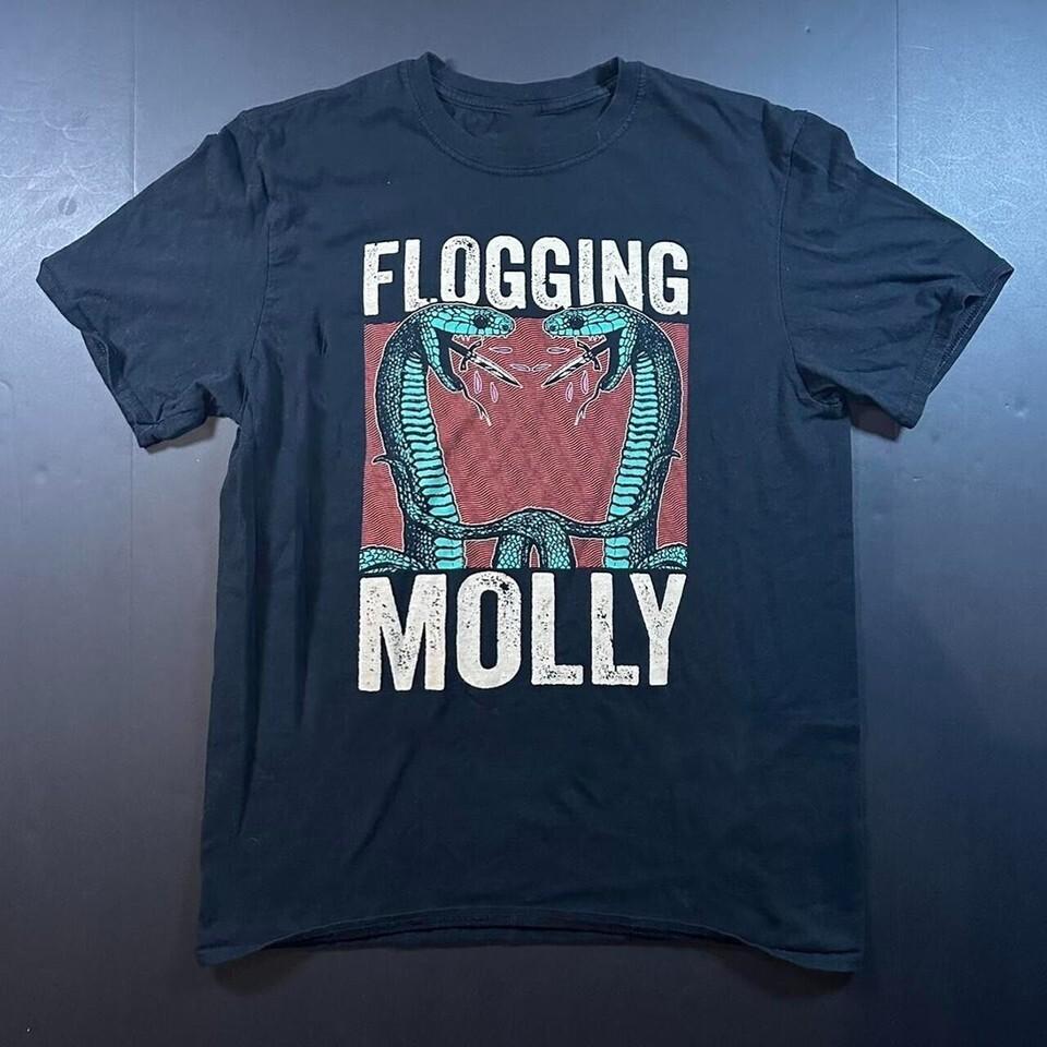 

Flogging Molly Band Tour Black Adult Unisex T-Shirt Full Size UU964 4XL