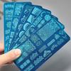 6PCS Nail Stamping Plates Set for Unique and Creative Nail Designs Metal Printing Nail Accesories for Salon or Home Use