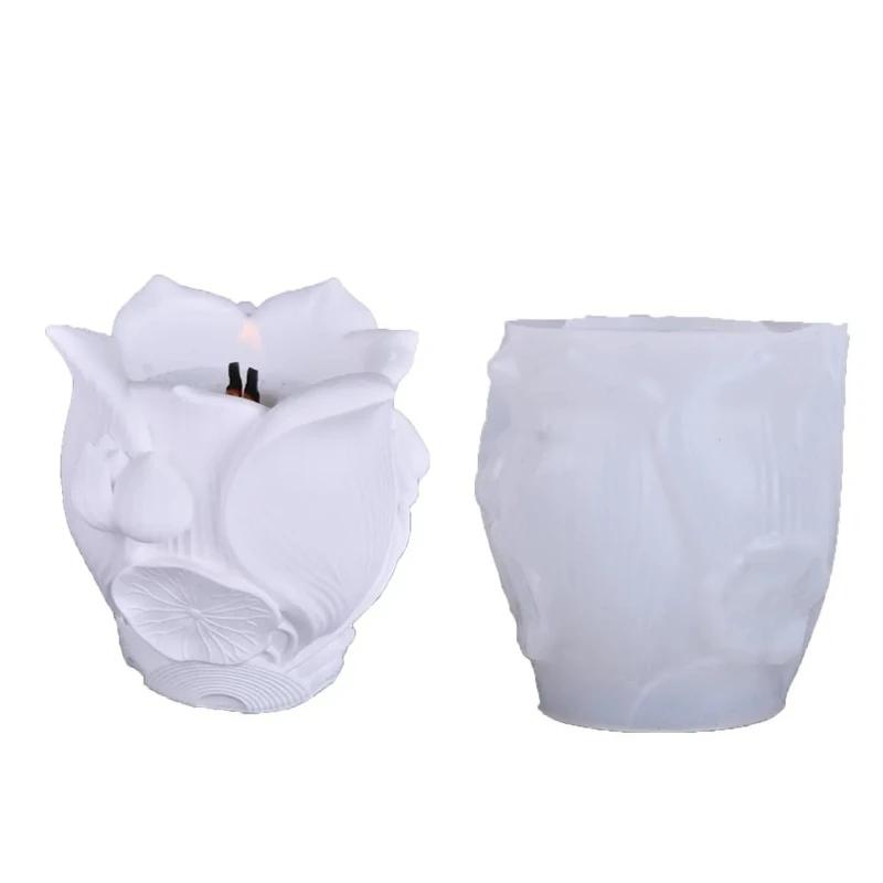 Top Quality DIY Silicone Mold for Epoxy Resin Flower Shape Candle Cup Vase Storage Box Girl Flower Pot Craft Making Tools Home