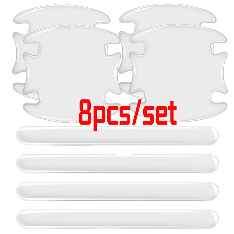 Door Collision Strips Anti-scratch Handle Stickers Transparent Door Bowl Protection Stickers Car Universal Paint Protection Film