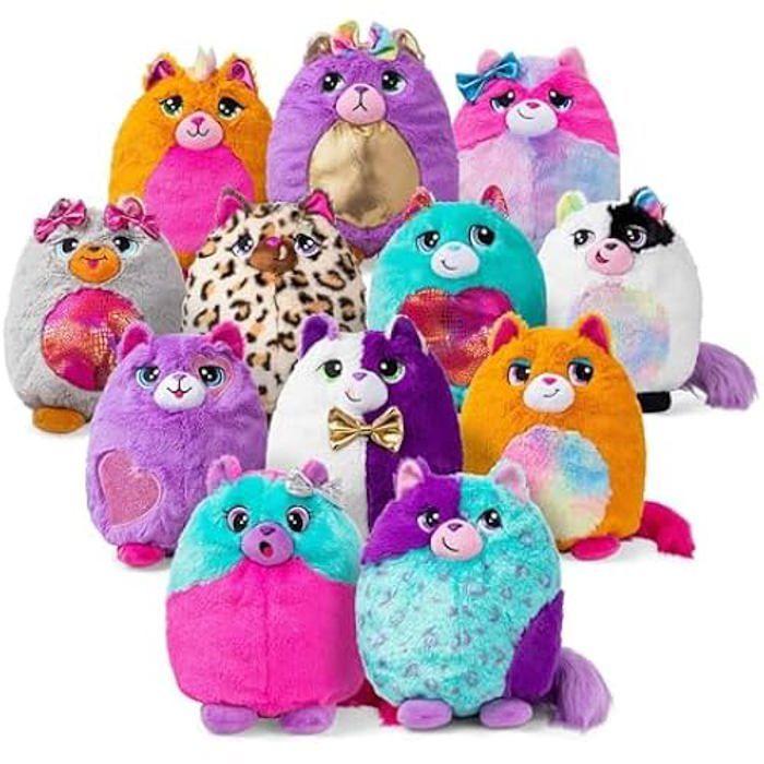 Jouet En Peluche - BIZAK - Mimimiau 64120001 - 12 Chats Différents - Doux Et Moelleux