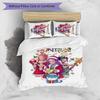 Set Biancheria da Letto Kpop Demon Hunters con Stampa, Morbido Set Lavabile Amico della Pelle con Copripiumino e Federe