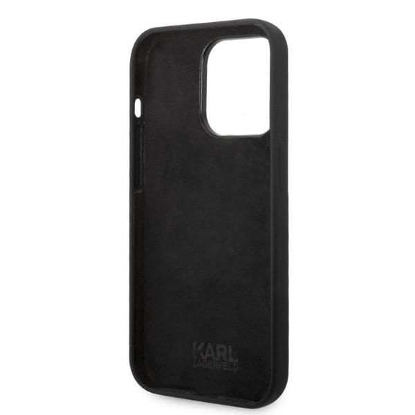 Etui Do iPhone 14 Pro Karl Lagerfeld Silicone Ikonik Czarny