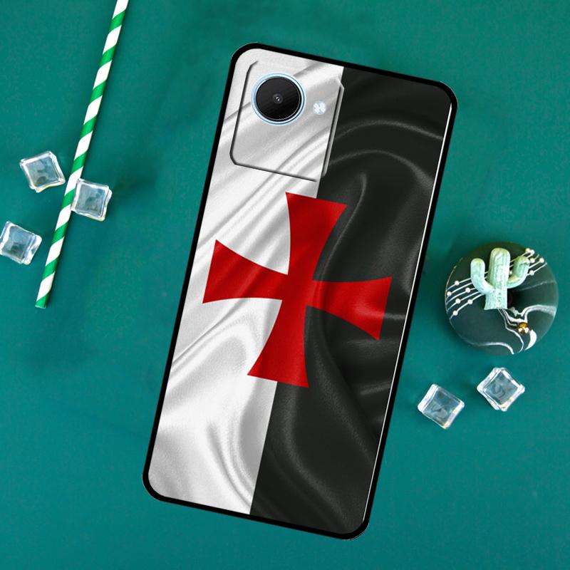 Knights Templar Coat of Arms For Realme 15 Pro GT7 GT6 10 11 12 13 14 Pro Plus C55 C71 C67 C63 C61 C53 C35 C65 C75 Case