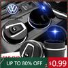 2026 Hot For VOLKSWAGEN VW Portable LED Light Car Ashtray Detachable Cigarette Ash Cup For VW GTI Polo Golf Passat Tiguan Arteon