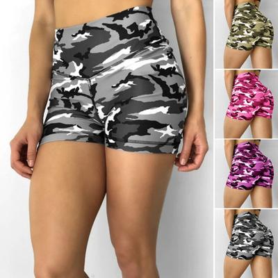 Damen Yoga-Shorts, Fitness, Skinny Slim Fit, breites Band, Kontrastfarbe, hohe Taille, schnell trocknend, hohe Elastizität, Sommer-Sport-Shorts, Jogginghosen mit Butt-Lift