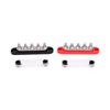 150A Power Distribution Block Metal Bus Bar Terminal Block With 1 4 Inch M6 Studs and Cover Plate for Boat Automotive