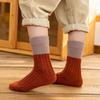 Coral Fleece Autumn Winter Home Sleeping Socks Floor Socks Mid Tube Socks Kids Socks Striped Socks