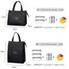 Travel Hand Zip Office Thermal Insulated Handbags Lunch Bags Cooler Bags Picnic Bag Food Tote