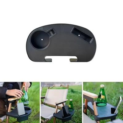 Beach Folding Leisure Lounger Bottle Cup Holder Folding Chair Side Table Attachment Fishing Chair Storage Tray Home Accessories
