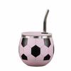 Soccer Tumbler with Straw Compact Ball Cup Lid Portable for Children