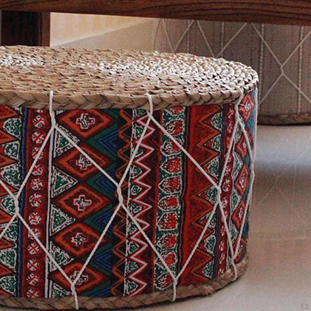 30cm Futon Pillow Floor Cushion Handmade Round Meditation Seat Stool Ottoman for Home Decor
