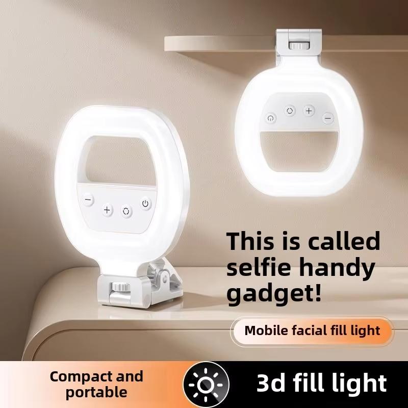 Mobile phone fill light, portable selfie handheld live beauty pocket light,LED beauty light,for all mobile phone cameras