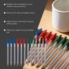 1.0mm Bold Point Ball Pen Ballpoint Pen Smooth Writing Multicolor Plastic Oil Pen for Office School Student Writing Gift