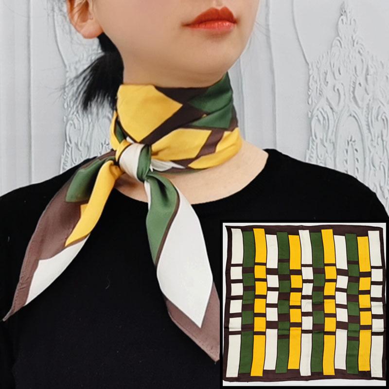 Polka Dot Silk Scarf: Versatile Spring/Autumn Accessory & Hairband for Women