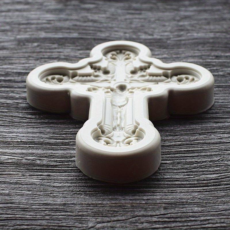 Cross Pendant DIY Jewelry Casting Molds Jesus Cross Shape Pendant Key Chain Silicone Resin Jewelry Molds Baking Tools