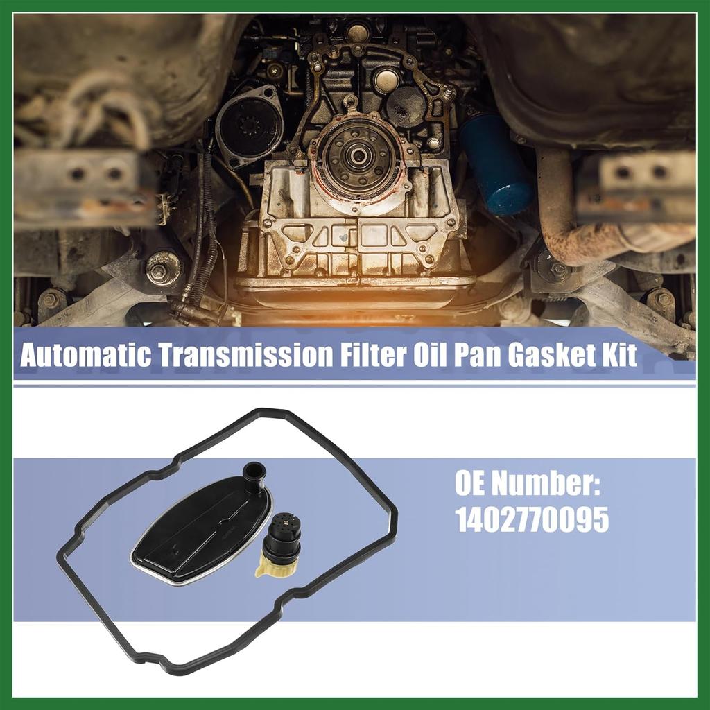 Motoforti 1 Set No.1402770095 Transmission Filter Oil Pan Gasket Kit for Chrysler 300 2005-2014 for Dodge Challenger 2008-2015 for Dodge Charger