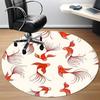 1pc Goldfish Pattern Chair Carpet for Office, Soft Flannel Throw Mat, Perfect for Office, Holiday Party Decoration Choice yy260209086