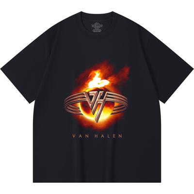 230 Gsm 100% Cotton Heavy Metal T-Shirt  Rock Band Popular Music Print Unisex Heavy Cotton T Shirt