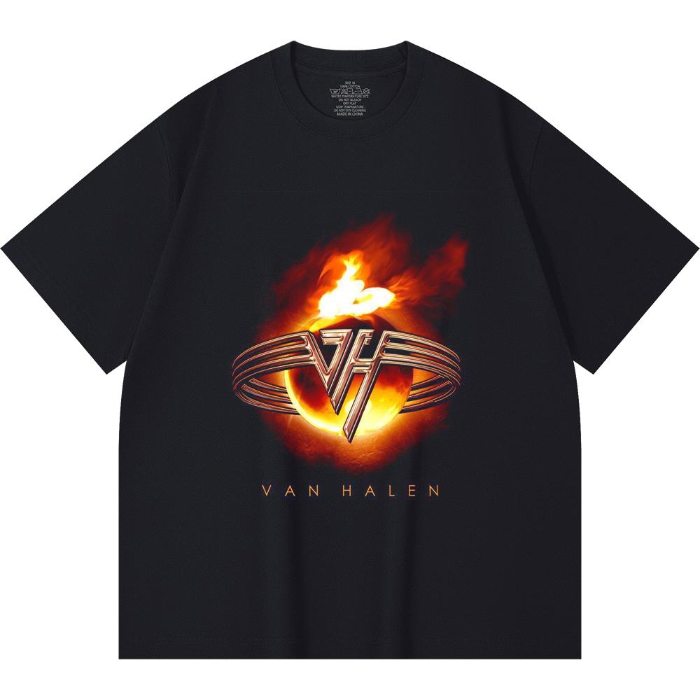 230 g/m² 100% Baumwolle Heavy Metal T-Shirt Rockband Beliebte Musik Druck Unisex Schweres Baumwoll-T-Shirt
