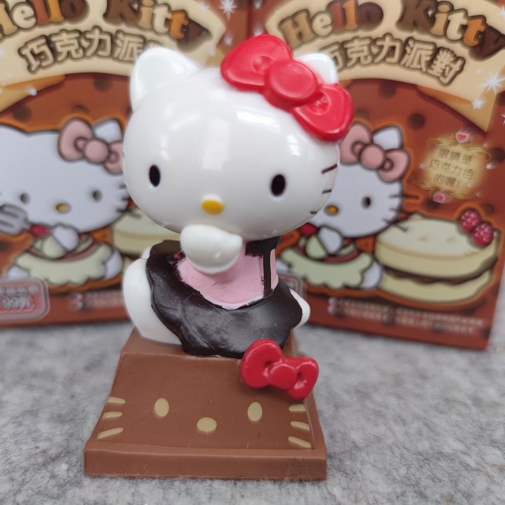Sanrio 5Cm Figure Hello Kitty Cat Elves Chocolate Anime Doll Kawaii Diy Decoration Christmas Gifts For Girl Children