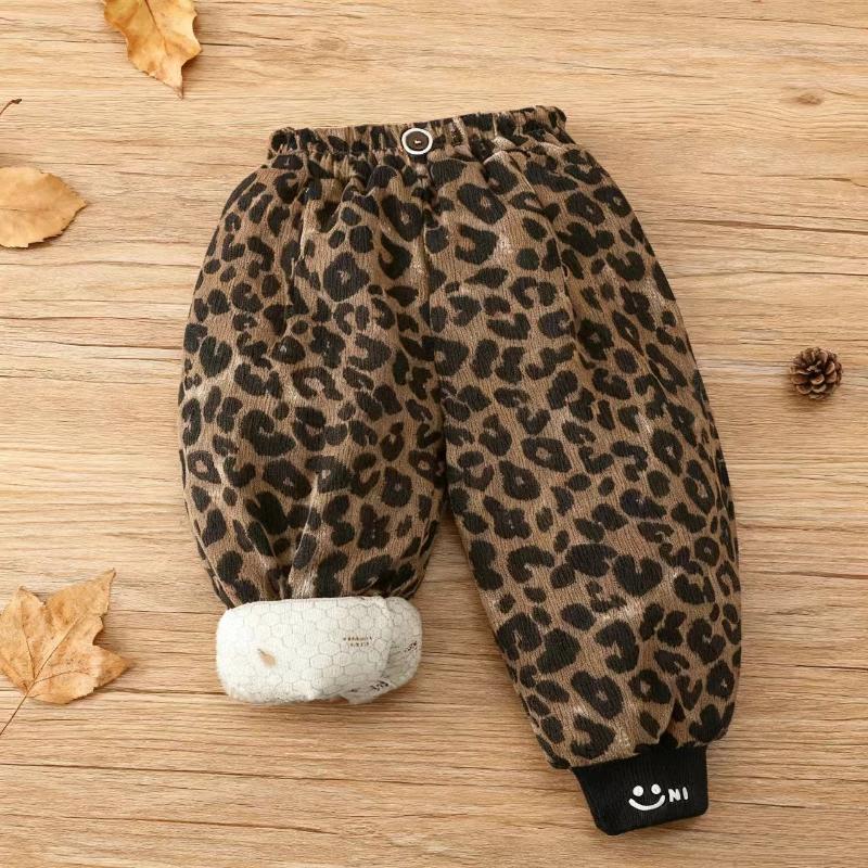 Calças Grossas de Inverno para Crianças Calças Térmicas de Algodão com Forro de Seda para Calças de Neve (crianças unissex)