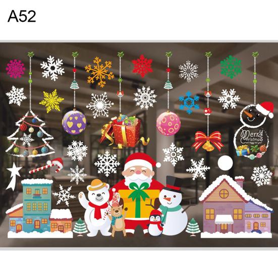 

Рождественское украшение Стена Окно Стекло Рождественские наклейки Декаль Нашивка Домашний декор