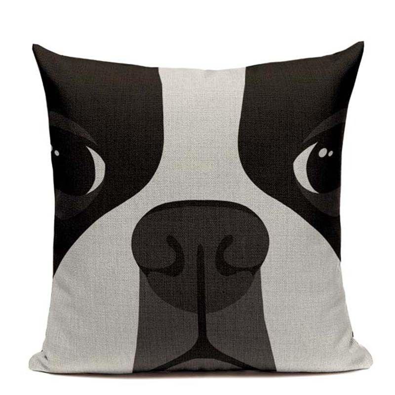 Premium Quality Boston Terrier French Bulldog Cushion Pillow Case For All Rooms