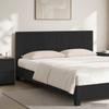 Wall Mounted Headboard ARNHEM Black Engineered Wood