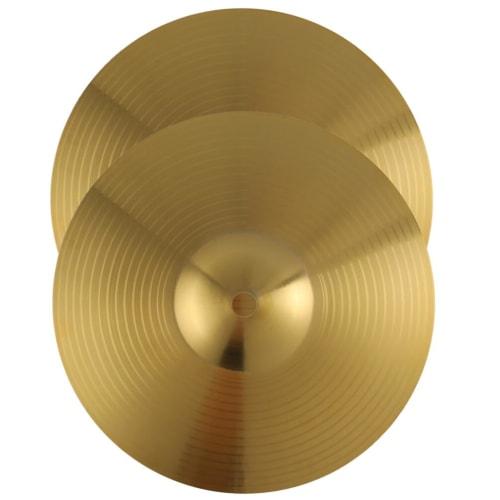 DOITOOL Drum Cymbals, Set of 2, 10-inch Brass Hi-Hat Cymbals, Jazz Drum, Easy Installation, Practice, Musical Instrument Accessories