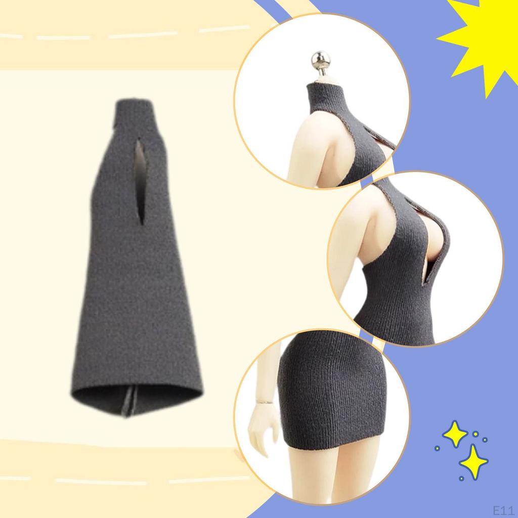 1/12 Action Figure Clothes Doll Costume Accessories Mini Dress Trendy Up Women for 6 Inch