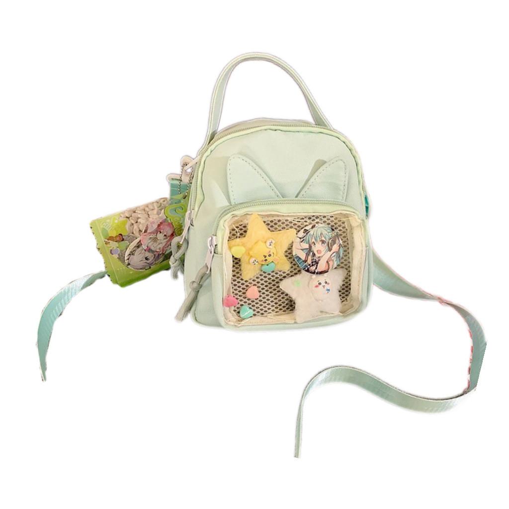 Square Animal Ears Itabag Single Shoulder Crossbody Bag Handbag Women Fashion